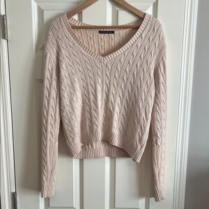 Brandy Melville Blush V-Neck Sweater